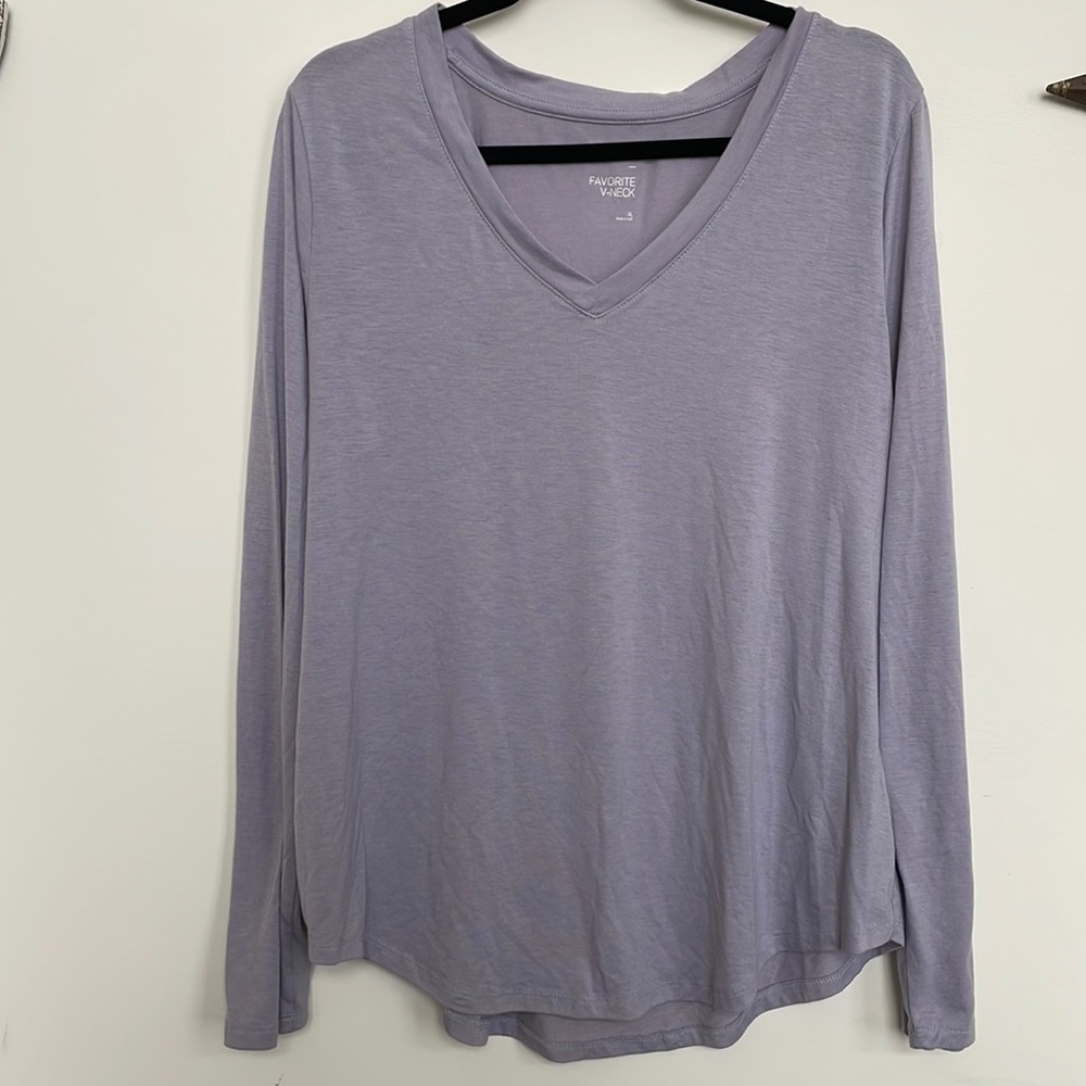 Light purple long sleeve shirt